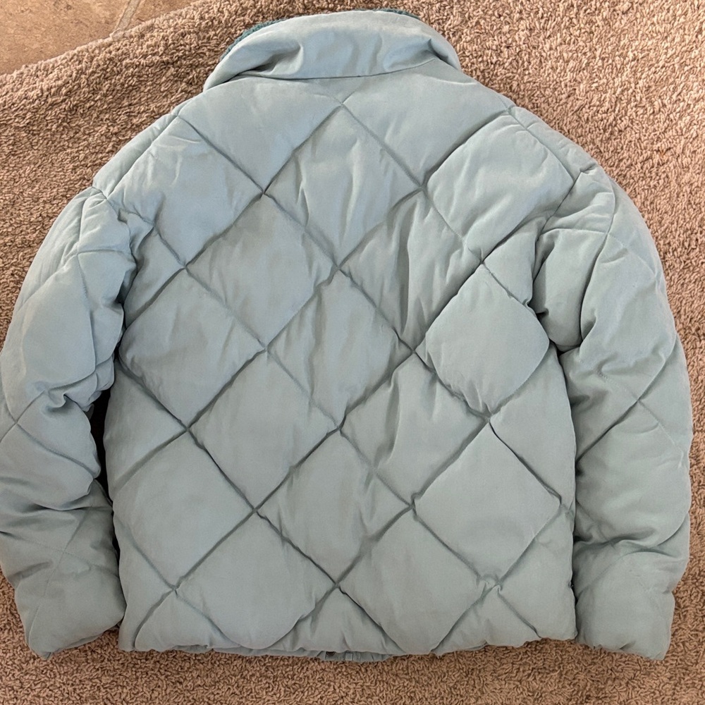 Universal Thread Light Blue Puffer Jacket - image 3